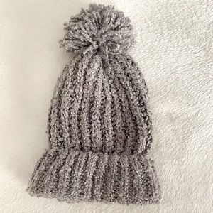 Marcus Adler grey beanie with Pom Pom